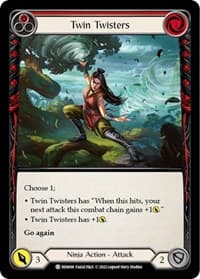 Twin Twisters (Red) - Blitz Deck: Outsiders - Benji - Flesh and Blood TCG card