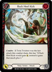 Back Heel Kick (Yellow) - Blitz Deck: Outsiders - Benji - Flesh and Blood TCG card