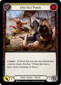 One-Two Punch (Yellow) - Blitz Deck: Outsiders - Benji - Flesh and Blood TCG card