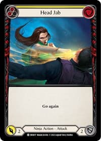 Head Jab (Yellow) - Blitz Deck: Outsiders - Benji - Flesh and Blood TCG card