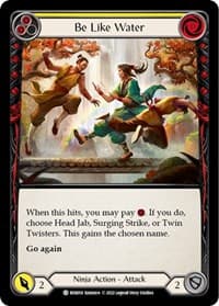 Be Like Water (Yellow) - Blitz Deck: Outsiders - Benji - Flesh and Blood TCG card