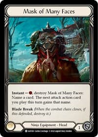 Mask of Many Faces - Blitz Deck: Outsiders - Katsu - Flesh and Blood TCG card