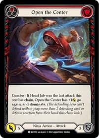Open the Center (Red) - Blitz Deck: Outsiders - Katsu - Flesh and Blood TCG card