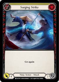 Surging Strike (Yellow) - Blitz Deck: Outsiders - Katsu - Flesh and Blood TCG card