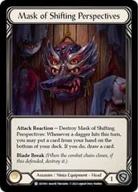 Mask of Shifting Perspectives - Blitz Deck: Outsiders - Uzuri - Flesh and Blood TCG card