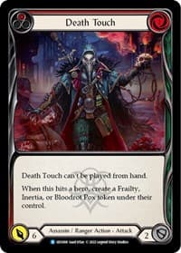 Death Touch (Red) - Blitz Deck: Outsiders - Uzuri - Flesh and Blood TCG card