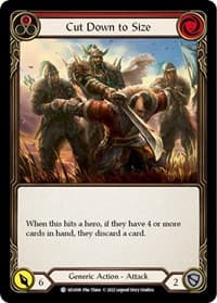 Cut Down to Size (Red) - Blitz Deck: Outsiders - Uzuri - Flesh and Blood TCG card