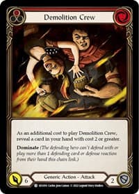 Demolition Crew (Red) - Blitz Deck: Outsiders - Uzuri - Flesh and Blood TCG card