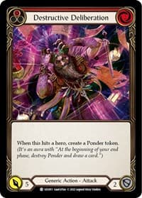 Destructive Deliberation (Red) - Blitz Deck: Outsiders - Uzuri - Flesh and Blood TCG card