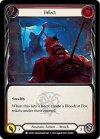 Infect (Red) - Blitz Deck: Outsiders - Uzuri - Flesh and Blood TCG card