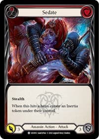 Sedate (Red) - Blitz Deck: Outsiders - Uzuri - Flesh and Blood TCG card