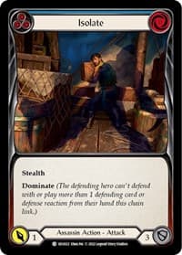Isolate (Blue) - Blitz Deck: Outsiders - Uzuri - Flesh and Blood TCG card