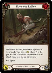 Ravenous Rabble (Red) - Blitz Deck: Outsiders - Riptide - Flesh and Blood TCG card