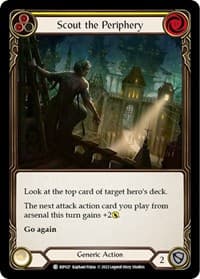 Scout the Periphery (Yellow) - Blitz Deck: Outsiders - Riptide - Flesh and Blood TCG card