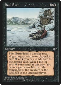 Soul Burn - Ice Age - Magic: The Gathering card