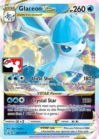 Glaceon VSTAR - SWSH197 - Prize Pack Series Cards - Pokemon card