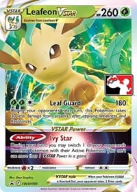 Leafeon VSTAR - SWSH195 - Prize Pack Series Cards - Pokemon card