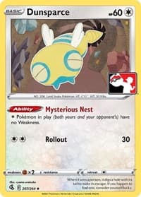 Dunsparce - Prize Pack Series Cards - Pokemon card