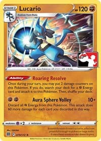 Lucario - Prize Pack Series Cards - Pokemon card