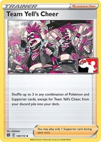 Team Yell's Cheer - Prize Pack Series Cards - Pokemon card