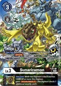 Sunarizamon - P-033 (Alternate Art) - Starter Deck 14: Beelzemon Advanced Deck Set - Digimon Card Game card
