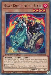 Heavy Knight of the Flame - Speed Duel GX: Duelists of Shadows - YuGiOh card