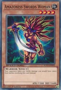Amazoness Swords Woman - Speed Duel GX: Duelists of Shadows - YuGiOh card