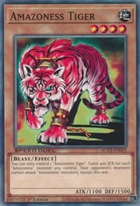 Amazoness Tiger - Speed Duel GX: Duelists of Shadows - YuGiOh card