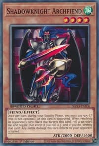 Shadowknight Archfiend - Speed Duel GX: Duelists of Shadows - YuGiOh card