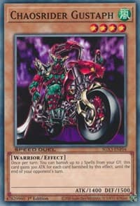 Chaosrider Gustaph - Speed Duel GX: Duelists of Shadows - YuGiOh card
