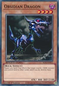 Obsidian Dragon - Speed Duel GX: Duelists of Shadows - YuGiOh card
