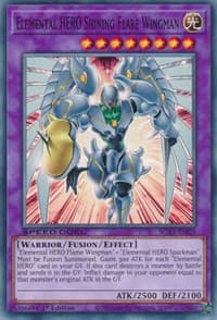 Elemental HERO Shining Flare Wingman - Speed Duel GX: Duelists of Shadows - YuGiOh card