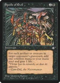 Spoils of Evil - Ice Age - Magic: The Gathering card