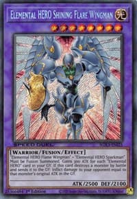 Elemental HERO Shining Flare Wingman (Secret Rare) - Speed Duel GX: Duelists of Shadows - YuGiOh card
