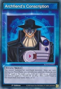 Archfiend's Conscription - Speed Duel GX: Duelists of Shadows - YuGiOh card