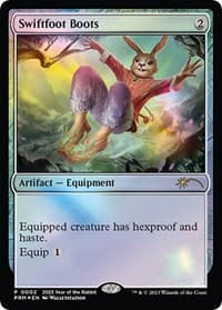 Swiftfoot Boots (Year of the Rabbit 2023) - Unique and Miscellaneous Promos - Magic: The Gathering card