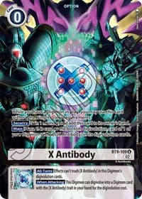 X Antibody (Alternate Art) - Starter Deck 14: Beelzemon Advanced Deck Set - Digimon Card Game card