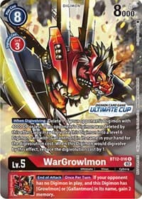 WarGrowlmon (Ultimate Cup) - Across Time - Digimon Card Game card