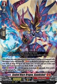Sealed Blaze Dragon, Kaankshati - D-BT09: Dragontree Invasion - Cardfight Vanguard card