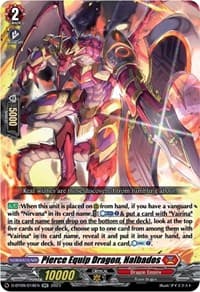 Pierce Equip Dragon, Halbados - D-BT09: Dragontree Invasion - Cardfight Vanguard card