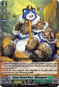 Sylvan Horned Beast, Winnsapooh - D-BT09: Dragontree Invasion - Cardfight Vanguard card