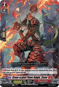 Green-scaled Flame Knight, Statol - D-BT09: Dragontree Invasion - Cardfight Vanguard card