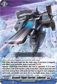 Assault Flight Carrier, Lubetzal - D-BT09: Dragontree Invasion - Cardfight Vanguard card