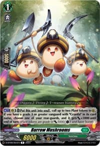 Burrow Mushrooms - D-BT09: Dragontree Invasion - Cardfight Vanguard card