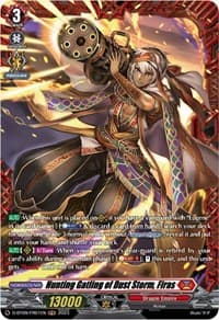 Hunting Gatling of Dust Storm, Firas (FR) - D-BT09: Dragontree Invasion - Cardfight Vanguard card