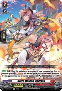 Blaze Maiden, Addison - D-BT09: Dragontree Invasion - Cardfight Vanguard card