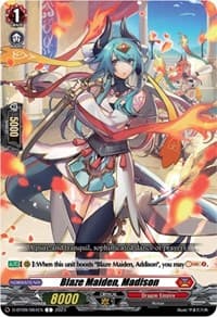 Blaze Maiden, Madison - D-BT09: Dragontree Invasion - Cardfight Vanguard card