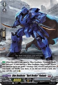 Blue Deathster, "Dark Verdict" Findanis - D-BT09: Dragontree Invasion - Cardfight Vanguard card