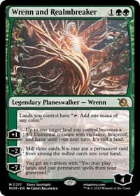 Wrenn and Realmbreaker - March of the Machine - Magic: The Gathering card