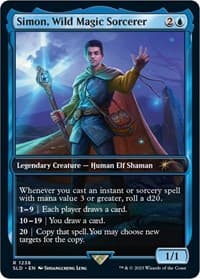 Simon, Wild Magic Sorcerer - Secret Lair Drop Series - Magic: The Gathering card